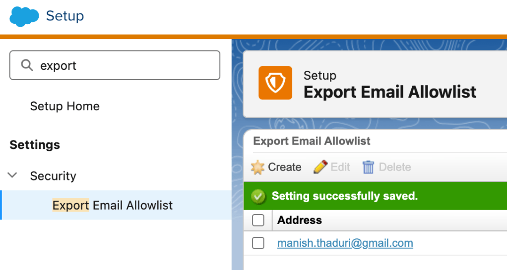 Allow exports to be done to only certain dowmains.