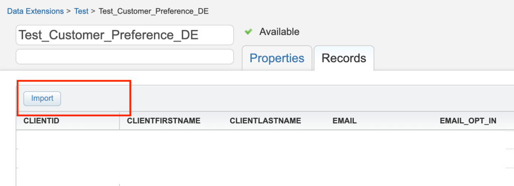 Data Extension hide the export button